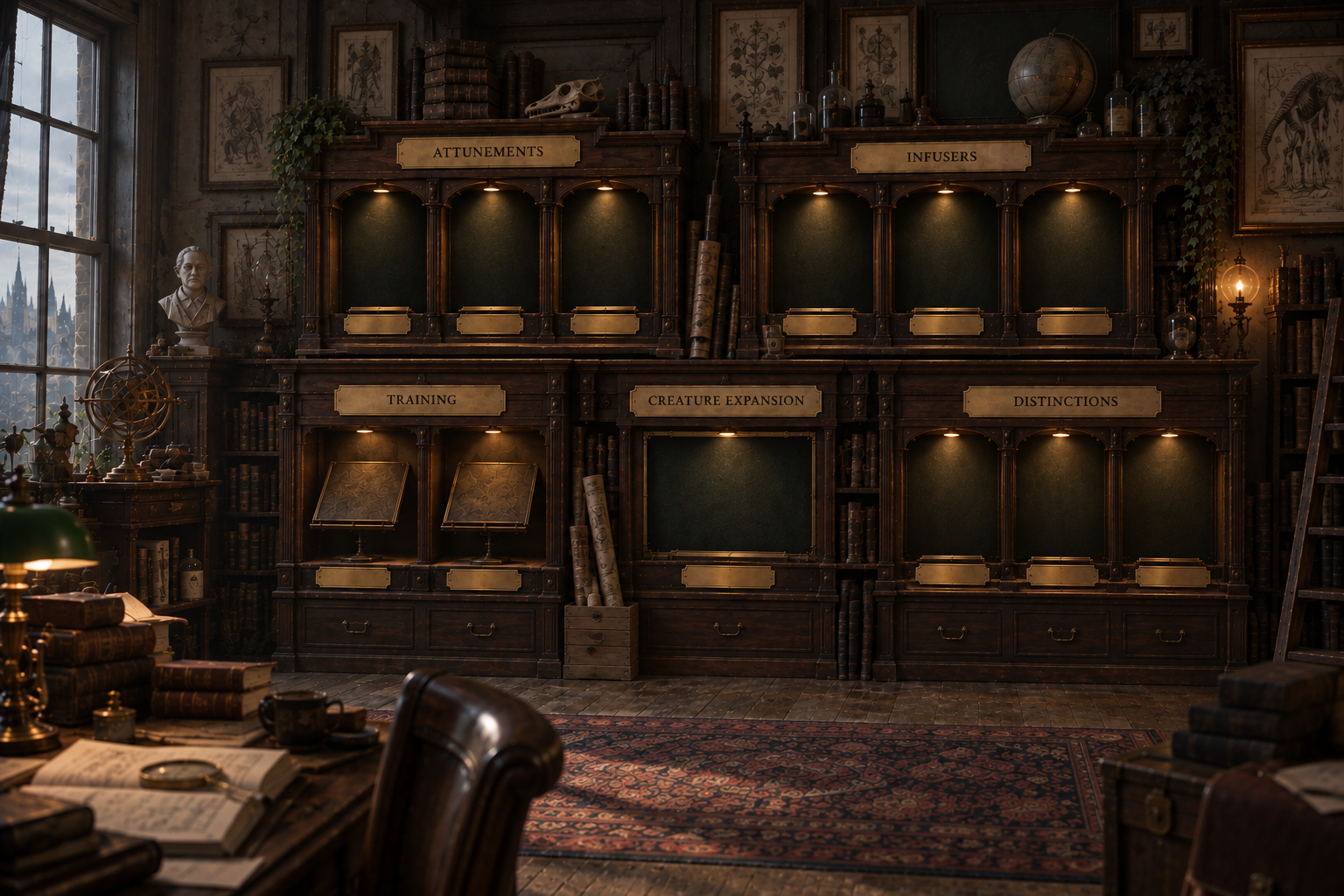The Academy upgrade exhibition room